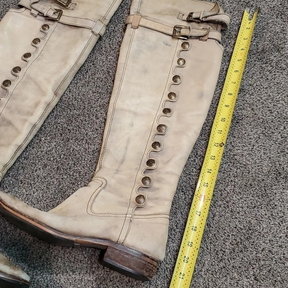 Sam Edelman Womens Pierce Over The knee Distressed leather riding sz 8.5M